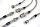 Für Daewoo Rezzo, Tacuma [U100] Stahlflex Bremsschläuche
