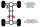 Stahlflex Bremsschläuche für Skoda Octavia 1 [1U5 Kombi] Hinterachse Sattel (Langversion)